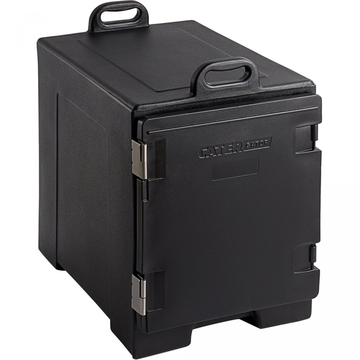 CaterGator Black Front Loading Insulated Food Pan Carrier - 5 Pan Capacity